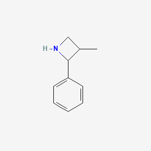 molecular formula C10H13N B1423284 3-Methyl-2-phenylazetidine CAS No. 1354958-21-6