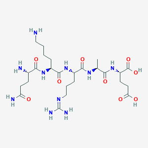 L-Glutaminyl-L-lysyl-N~5~-(diaminomethylidene)-L-ornithyl-L-alanyl-L-glutamic acid