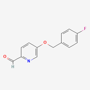 5-[(4-Fluorophenyl)methoxy]pyridine-2-carbaldehyde