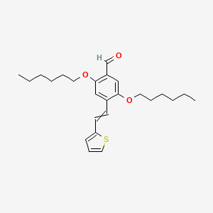 2,5-Bis(hexyloxy)-4-[2-(thiophen-2-YL)ethenyl]benzaldehyde