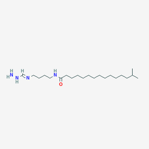 N-{4-[(E)-(Hydrazinylmethylidene)amino]butyl}-14-methylpentadecanamide