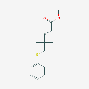 Methyl 4,4-dimethyl-5-(phenylsulfanyl)pent-2-enoate