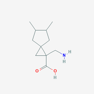 1-(Aminomethyl)-5,6-dimethylspiro[2.4]heptane-1-carboxylic acid