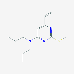 6-Ethenyl-2-(methylsulfanyl)-N,N-dipropylpyrimidin-4-amine