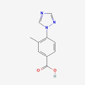 molecular formula C10H9N3O2 B1423311 3-甲基-4-(1H-1,2,4-三唑-1-基)苯甲酸 CAS No. 167626-57-5