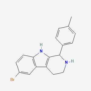 6-bromo-1-(4-methylphenyl)-2,3,4,9-tetrahydro-1H-beta-carboline