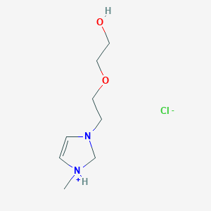 3-[2-(2-Hydroxyethoxy)ethyl]-1-methyl-2,3-dihydro-1H-imidazol-1-ium chloride