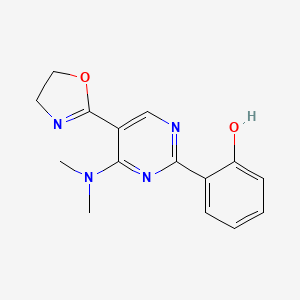 6-[5-(4,5-Dihydro-1,3-oxazol-2-yl)-6-(dimethylamino)pyrimidin-2(1H)-ylidene]cyclohexa-2,4-dien-1-one