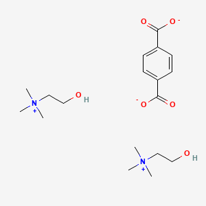 molecular formula C18H32N2O6 B14233148 Bis(2-hydroxy-N,N,N-trimethylethan-1-aminium) benzene-1,4-dicarboxylate CAS No. 388633-20-3