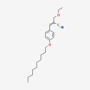 3-[4-(Decyloxy)phenyl]-2-(ethoxymethyl)prop-2-enenitrile