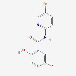 N-(5-Bromopyridin-2-yl)-5-fluoro-2-hydroxybenzamide