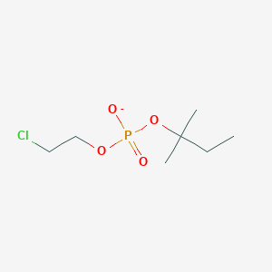 molecular formula C7H15ClO4P- B14233188 2-Chloroethyl 2-methylbutan-2-yl phosphate CAS No. 494201-57-9