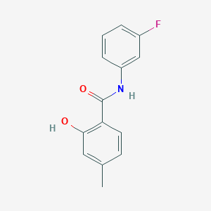 Benzamide, N-(3-fluorophenyl)-2-hydroxy-4-methyl-