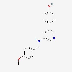 Phenol, 4-[5-[[(4-methoxyphenyl)methyl]amino]-3-pyridinyl]-