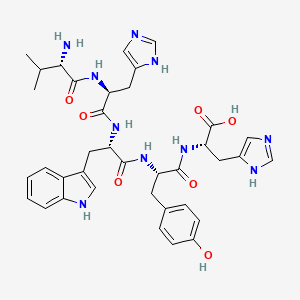 L-Histidine, L-valyl-L-histidyl-L-tryptophyl-L-tyrosyl-