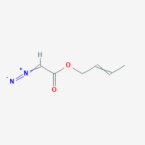 1-[(But-2-en-1-yl)oxy]-2-diazonioethen-1-olate