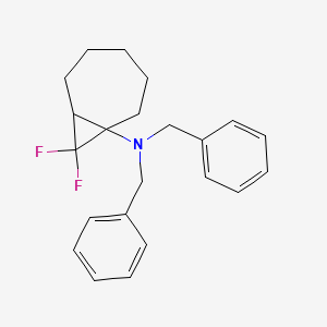 N,N-Dibenzyl-8,8-difluorobicyclo[5.1.0]octan-1-amine