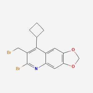 6-Bromo-7-(bromomethyl)-8-cyclobutyl-2H-[1,3]dioxolo[4,5-G]quinoline