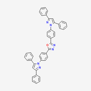 2,5-Bis[4-(3,5-diphenyl-1H-pyrazol-1-yl)phenyl]-1,3,4-oxadiazole