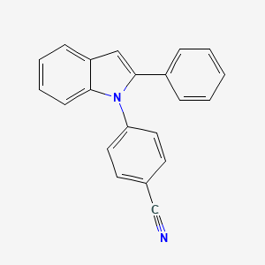 Benzonitrile, 4-(2-phenyl-1H-indol-1-yl)-