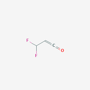 molecular formula C3H2F2O B14233379 3,3-Difluoroprop-1-en-1-one CAS No. 394204-33-2