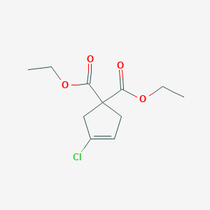 3-Cyclopentene-1,1-dicarboxylic acid, 3-chloro-, diethyl ester