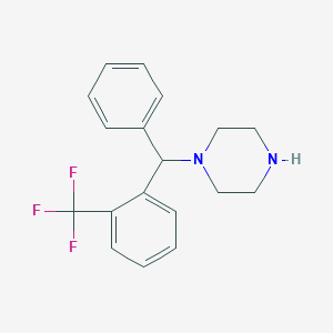 1-{Phenyl[2-(trifluoromethyl)phenyl]methyl}piperazine