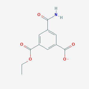 3-Carbamoyl-5-(ethoxycarbonyl)benzoate