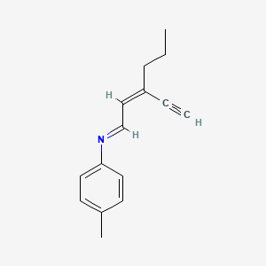 (1E,2Z)-3-Ethynyl-N-(4-methylphenyl)-2-hexen-1-imine