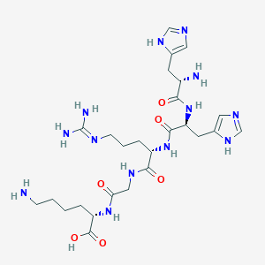 L-Lysine, L-histidyl-L-histidyl-L-arginylglycyl-