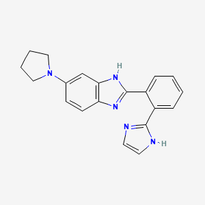 2-[2-(1H-Imidazol-2-yl)phenyl]-6-(pyrrolidin-1-yl)-1H-benzimidazole