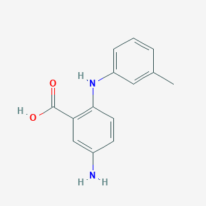 5-Amino-2-(3-methylanilino)benzoic acid