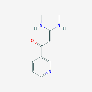 molecular formula C10H13N3O B1423356 3,3-Bis(methylamino)-1-(pyridin-3-yl)prop-2-en-1-one CAS No. 1354951-40-8