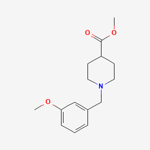 molecular formula C15H21NO3 B1423365 1-[(3-甲氧基苯基)甲基]哌啶-4-甲酸甲酯 CAS No. 1354962-18-7