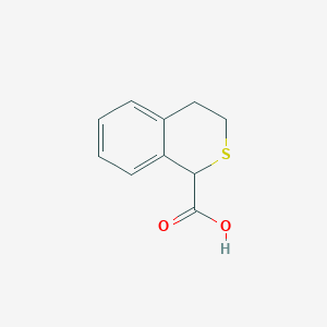 molecular formula C10H10O2S B1423366 3,4-dihydro-1H-2-benzothiopyran-1-carboxylic acid CAS No. 93689-97-5