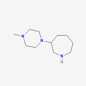 molecular formula C11H23N3 B1423367 3-(4-Methylpiperazin-1-yl)azepane CAS No. 933733-54-1