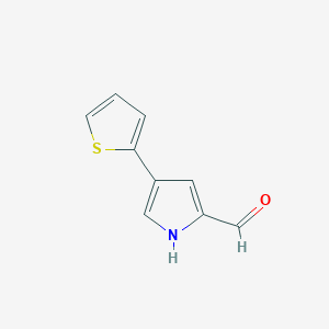 1H-Pyrrole-2-carboxaldehyde, 4-(2-thienyl)-