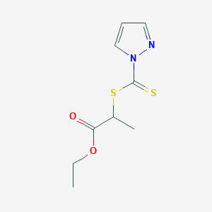 Ethyl 2-[(1H-pyrazole-1-carbothioyl)sulfanyl]propanoate