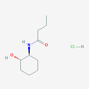 N-[(1S,2S)-2-hydroxycyclohexyl]butanamide;hydrochloride