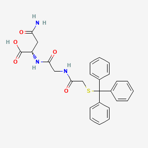 N-{[(Triphenylmethyl)sulfanyl]acetyl}glycyl-L-asparagine