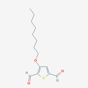 3-(Octyloxy)thiophene-2,5-dicarbaldehyde