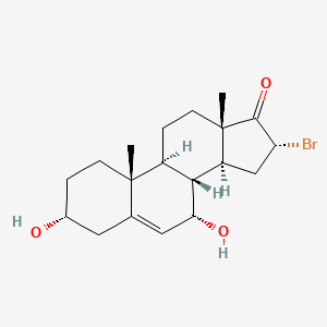 (3R,7S,8R,9S,10R,13S,14S,16R)-16-bromo-3,7-dihydroxy-10,13-dimethyl-1,2,3,4,7,8,9,11,12,14,15,16-dodecahydrocyclopenta[a]phenanthren-17-one