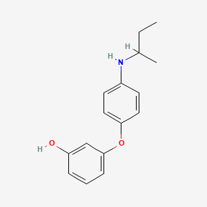 3-[4-(Butan-2-ylamino)phenoxy]phenol