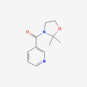 (2,2-Dimethyl-1,3-oxazolidin-3-yl)(pyridin-3-yl)methanone