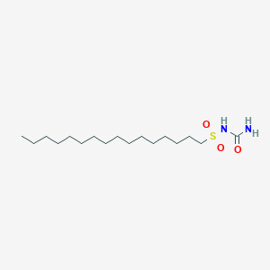 molecular formula C17H36N2O3S B14233818 N-Carbamoylhexadecane-1-sulfonamide CAS No. 595575-96-5