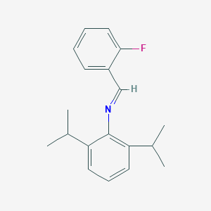 (E)-N-[2,6-Di(propan-2-yl)phenyl]-1-(2-fluorophenyl)methanimine