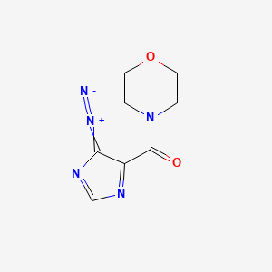 molecular formula C8H9N5O2 B14233830 (5-Diazonio-4H-imidazol-4-ylidene)(morpholin-4-yl)methanolate CAS No. 497846-83-0