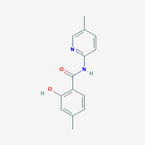 2-Hydroxy-4-methyl-N-(5-methylpyridin-2-yl)benzamide