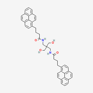 molecular formula C45H42N2O4 B14233835 N,N'-[2,2-Bis(hydroxymethyl)propane-1,3-diyl]bis[4-(pyren-1-yl)butanamide] CAS No. 464924-64-9