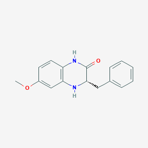 molecular formula C16H16N2O2 B14233859 (3S)-3-Benzyl-6-methoxy-3,4-dihydroquinoxalin-2(1H)-one CAS No. 479677-37-7